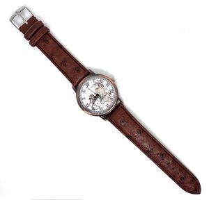 Vintage Map Themed Ladies Watch with Bronze Metal Face #1079
